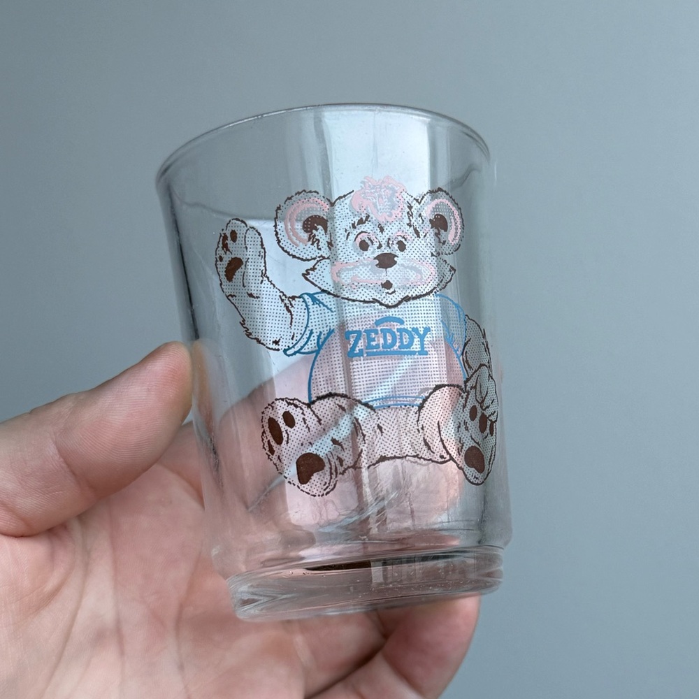 Vintage Juice Glass Zellers Zeddy Mascot